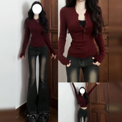 韓系蕾絲花邊卡通小熊磨毛中長款遮臀打底衫裙子減齡寬鬆長袖T恤