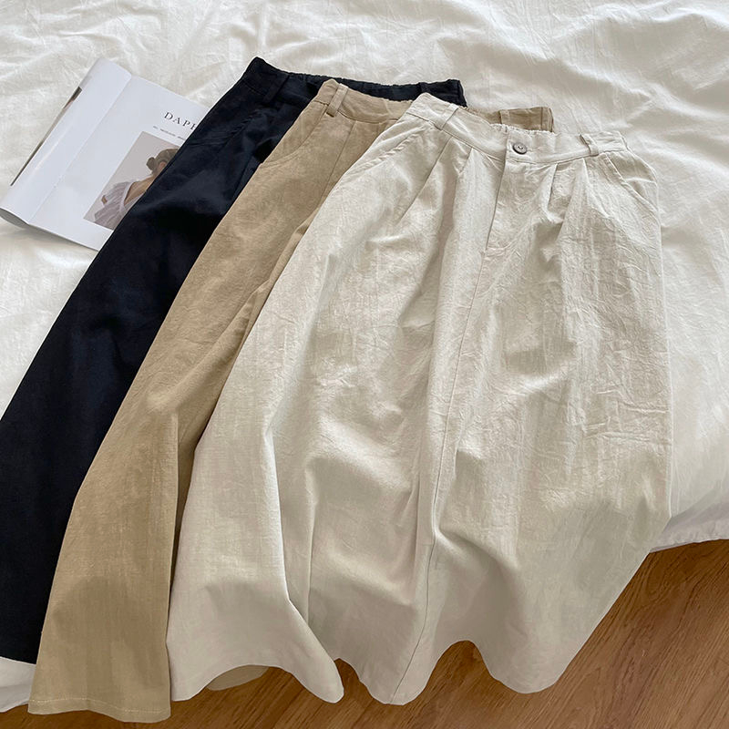 The lower inner lining of the Korean Dongdaemun temperament slim and versatile skirt A-line skirt umbrella skirt high waist skirt women spring summer