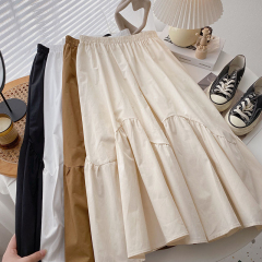 The lower inner lining of the Korean Dongdaemun temperament slim and versatile skirt A-line skirt umbrella skirt high waist skirt women spring summer
