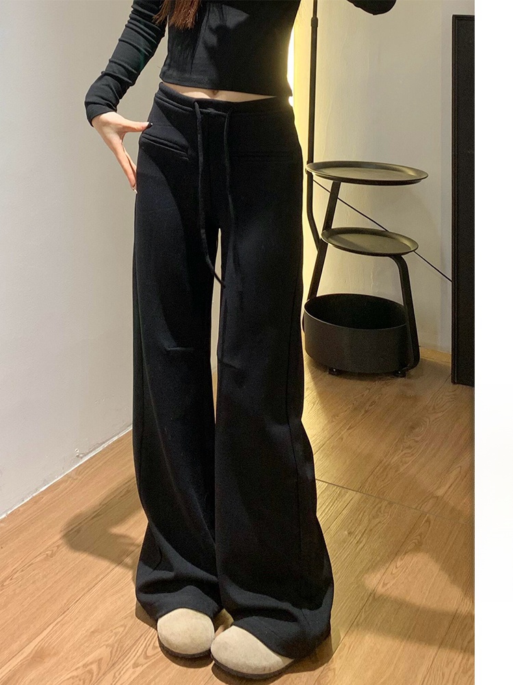 ，立體腰頭#休閒褲女2025早春新款加厚保暖長褲國潮牌高腰潮