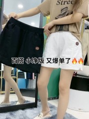 外貿棉麻短褲女夏季新款寬鬆高腰五分闊腿褲亞麻薄款休閒褲韓版潮