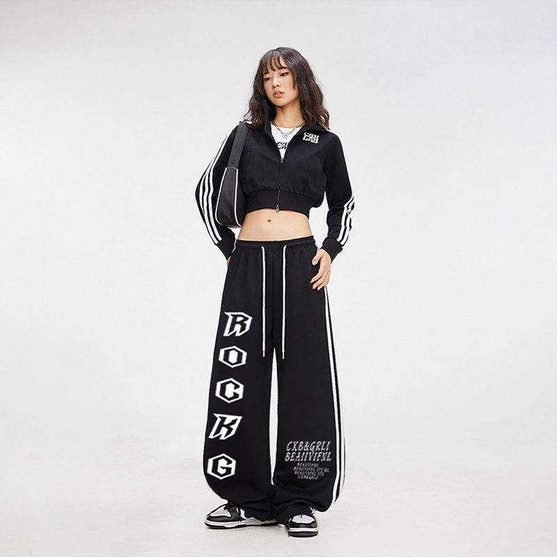 Multi-color Hip-Hop Streetwear Logo Pencil Skirt Spring and Autumn Versatile Jazz Dance Street Casual Pants
