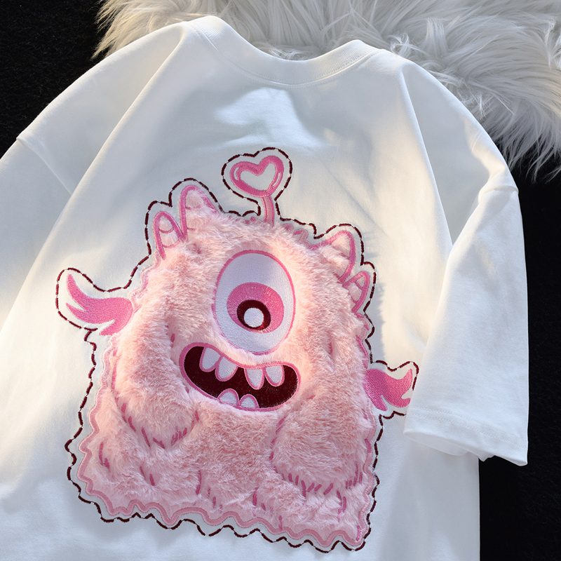 Official picture pure cotton 200g quality 240 catties large size towel embroidery design short sleeve women
