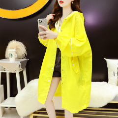 Polyester Summer 2025 Thin Sun Protection Jacket for Women Loose Medium Long Casual Outerwear Top