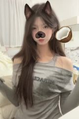 原版做工 1×1人棉莫代爾260克 假兩件長袖T恤女