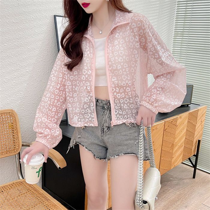 Real-life quality 2025 spring and summer new short zipper shirt craft stand-up collar long sleeves for women