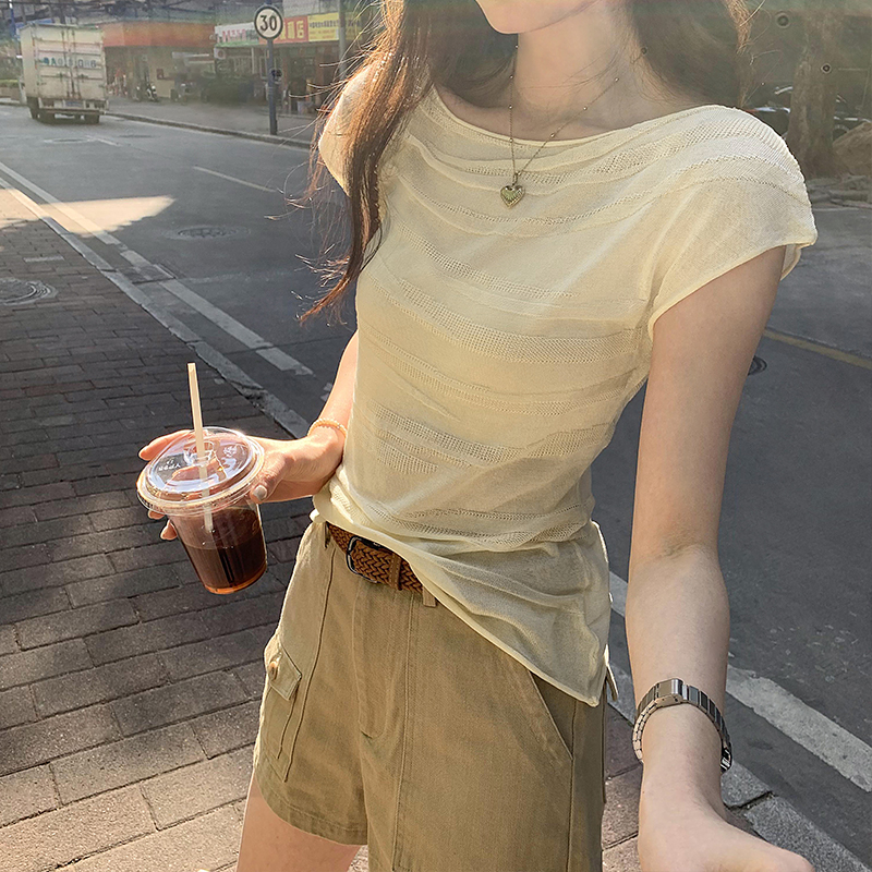 Real photo of Laiser Tennis vest sleeveless texture sweater for women 2025 summer new Korean niche top