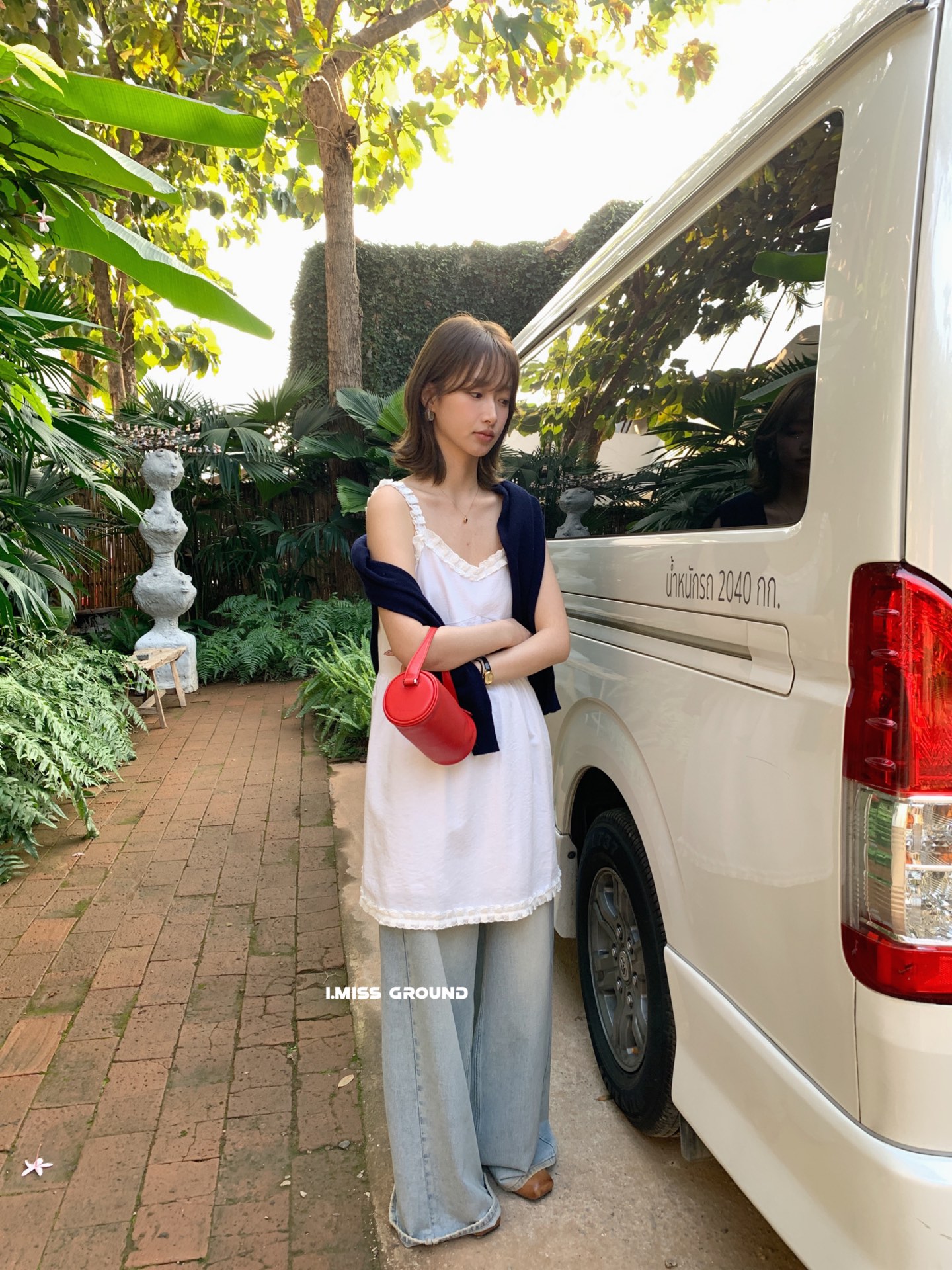 白色吊帶連衣裙女2025早春新款韓系in百搭休閒疊穿花邊短裙