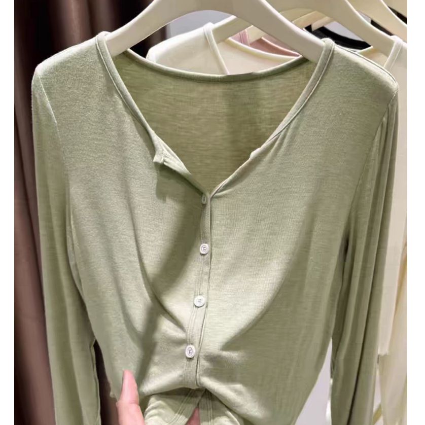 Modal cardigan for women short summer shawl with suspender dress sunscreen blouse thin jacket