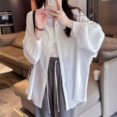 Real shot Original method of lightweight and breathable sunscreen shirt new spring and summer top coat for women