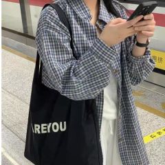 Retro loose lazy style shirt for women in early autumn new Korean version casual simple long-sleeved commuter shirt