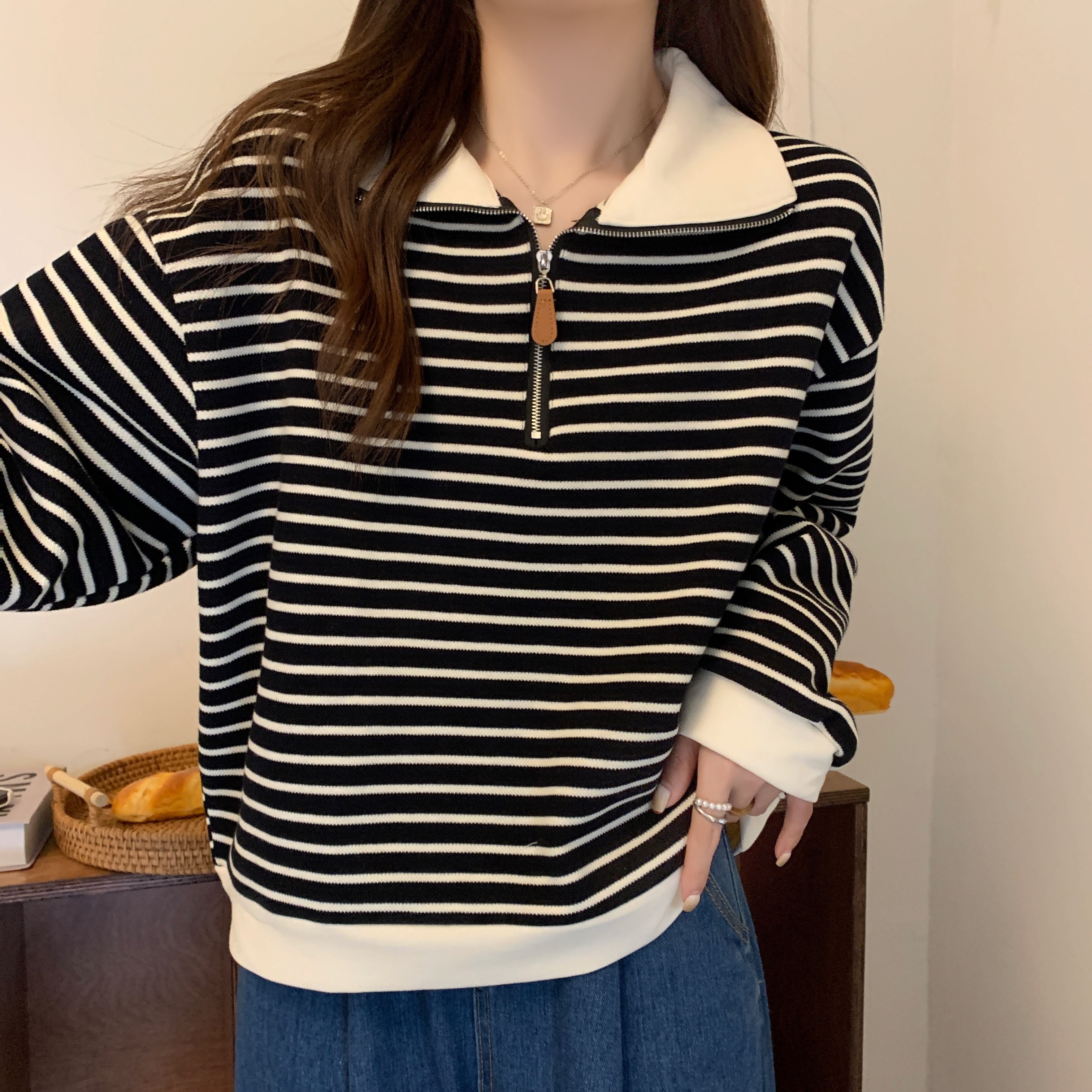 小香風蝴蝶結針織開衫女早秋純欲甜辣妹短款上衣打底衫泡泡袖毛衣