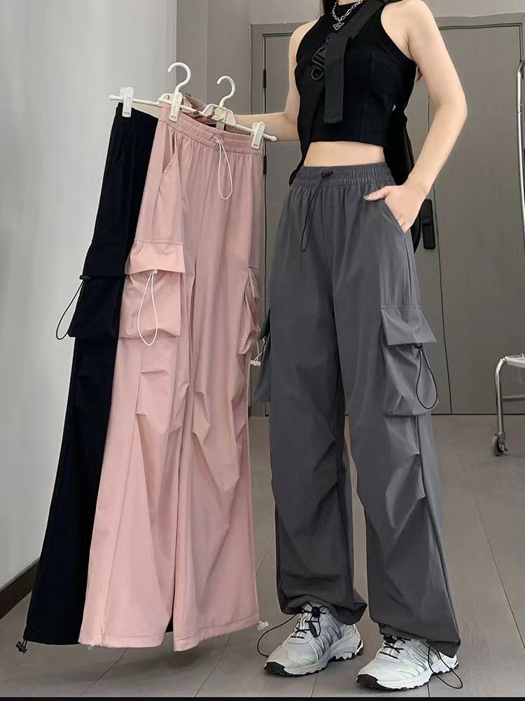 Official photo: Women's 2025 new style of charge wide-leg pants for summer thin mountaineering sports pants