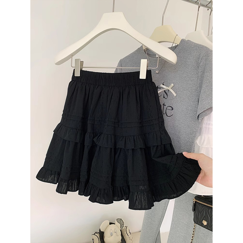 Skirt 2025 summer thin French cake ballet skirt fairy princess skirt JK short skirt