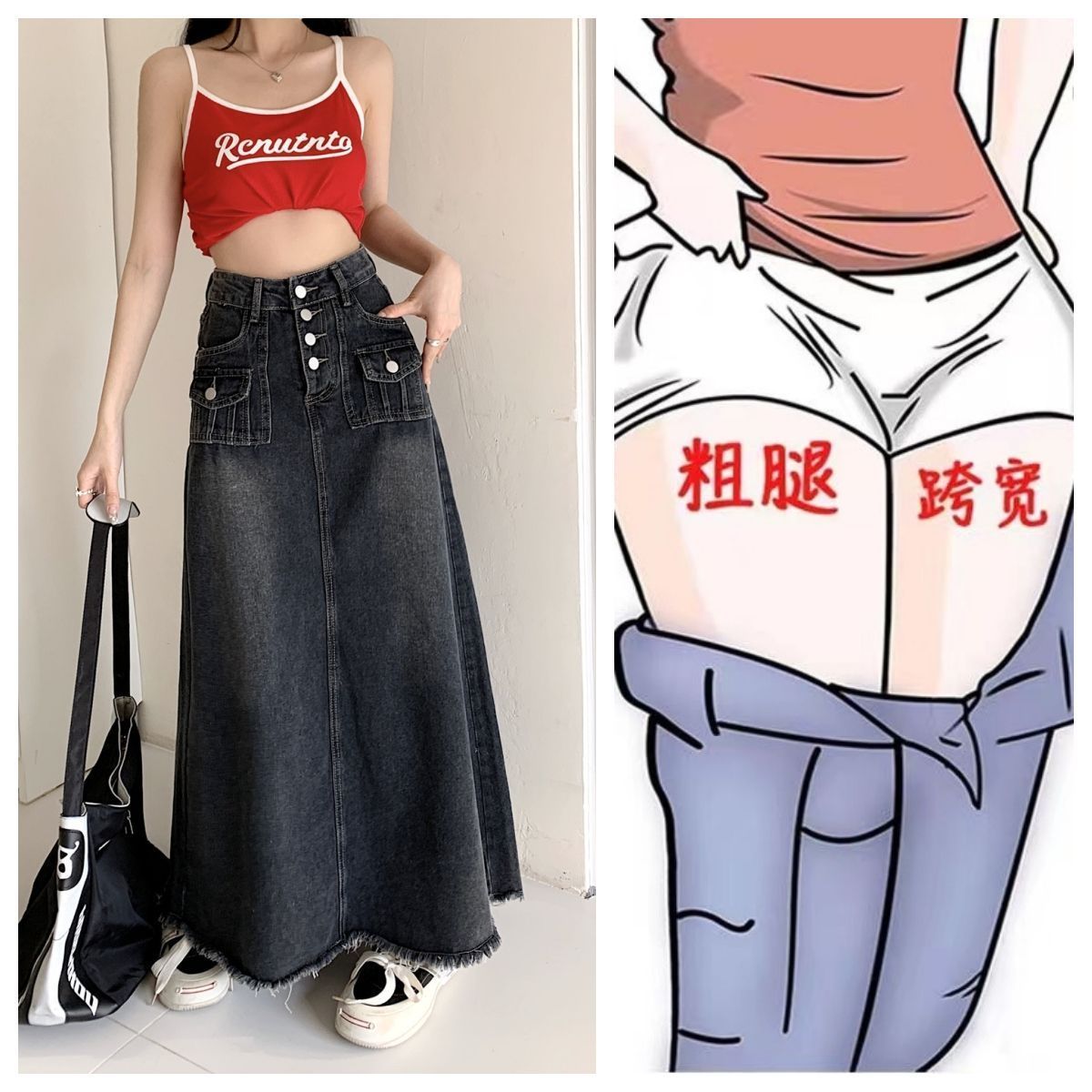 美式復古港風藍色高腰直筒牛仔短褲女夏季新款設計感顯瘦闊腿熱褲