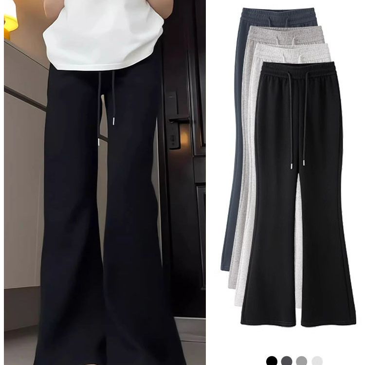 Women's Spring and Autumn 2025 New Model High-Waist Slimming Hack Yoga Sweatpants American Style Casual Grey Sports Pants