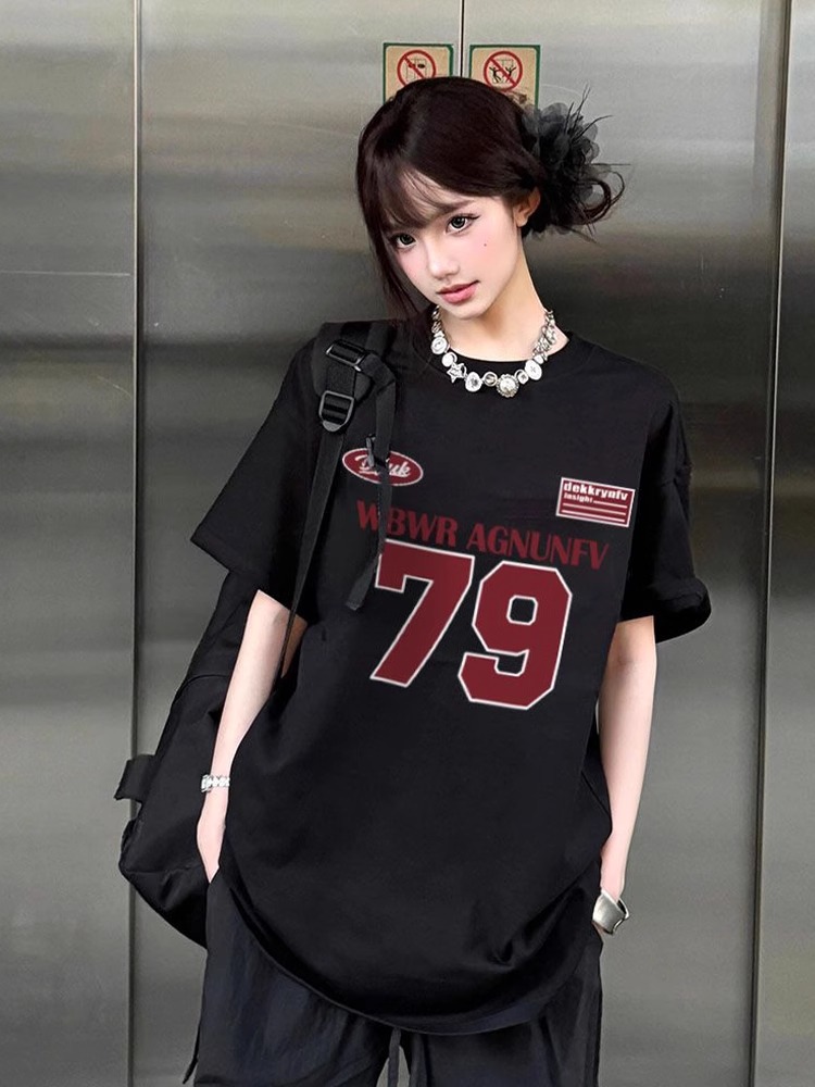 High-quality pure cotton 200g 100% cotton combed tight high-quality workmanship short-sleeved T-shirt for women