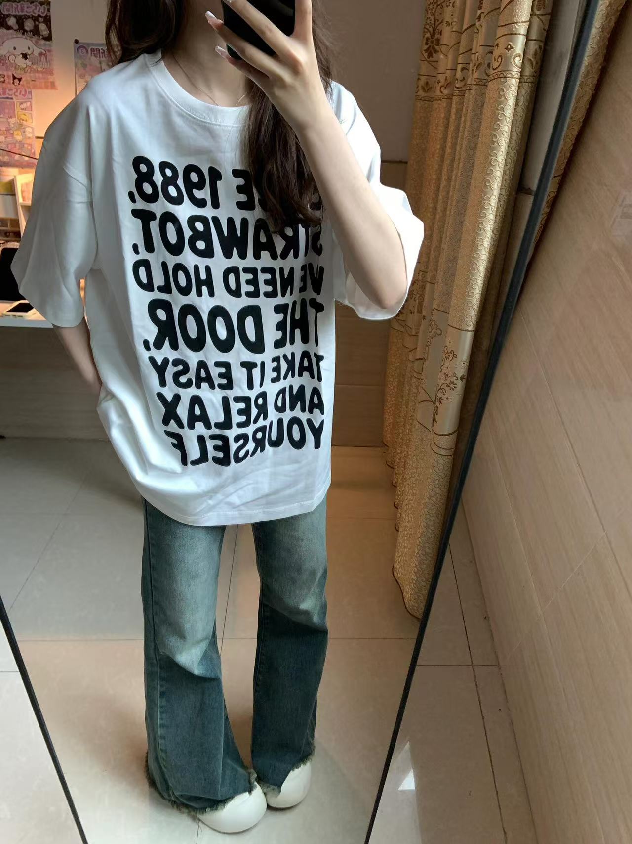 High-quality pure cotton 200g 100% cotton combed tight high-quality workmanship short-sleeved T-shirt for women