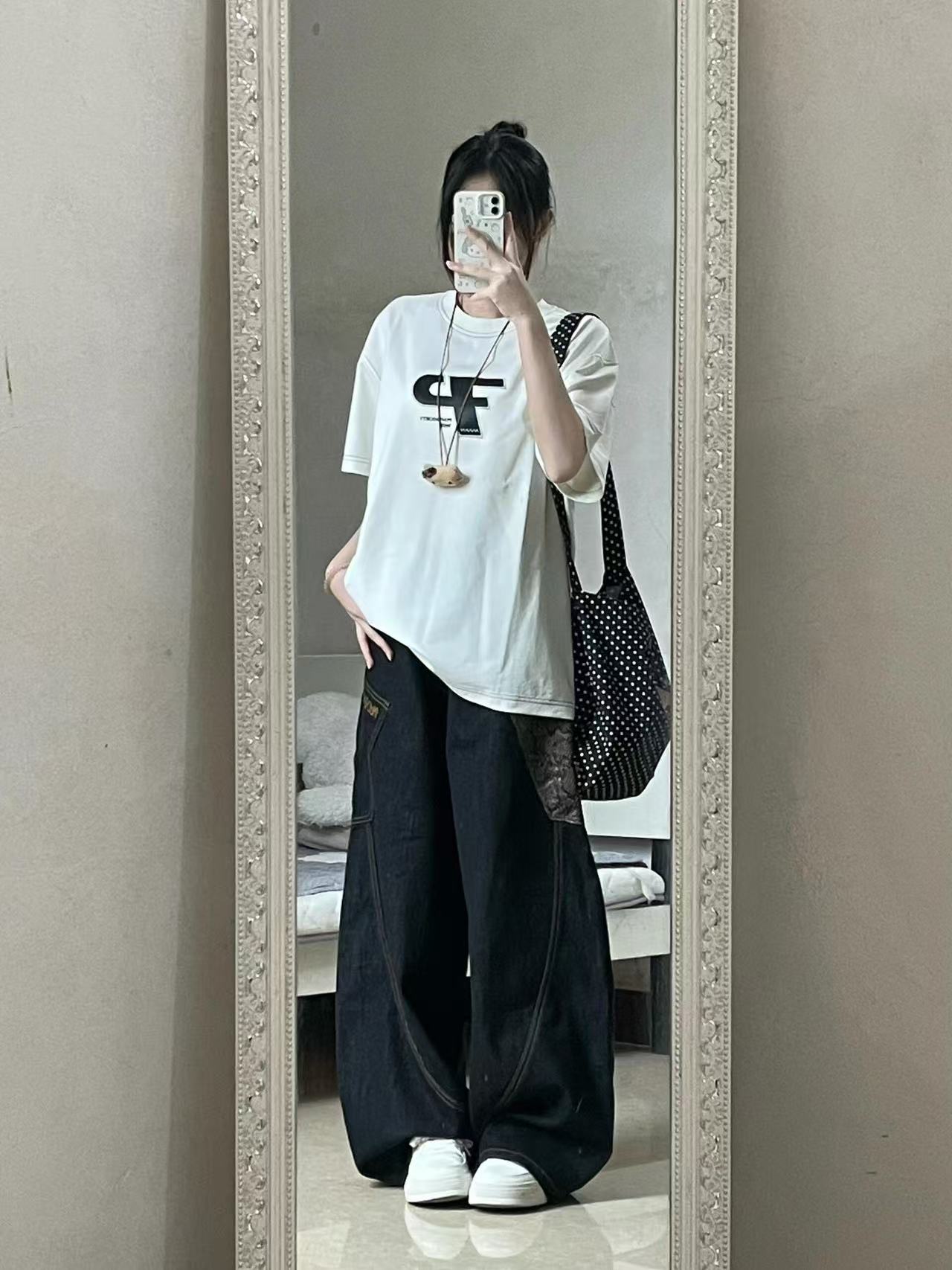 High-quality pure cotton 200g 100% cotton combed tight high-quality workmanship short-sleeved T-shirt for women