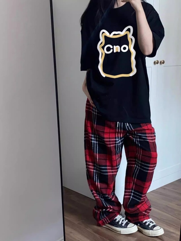 High-quality pure cotton 200g 100% cotton combed tight high-quality workmanship front and rear printing short-sleeved T-shirt for women