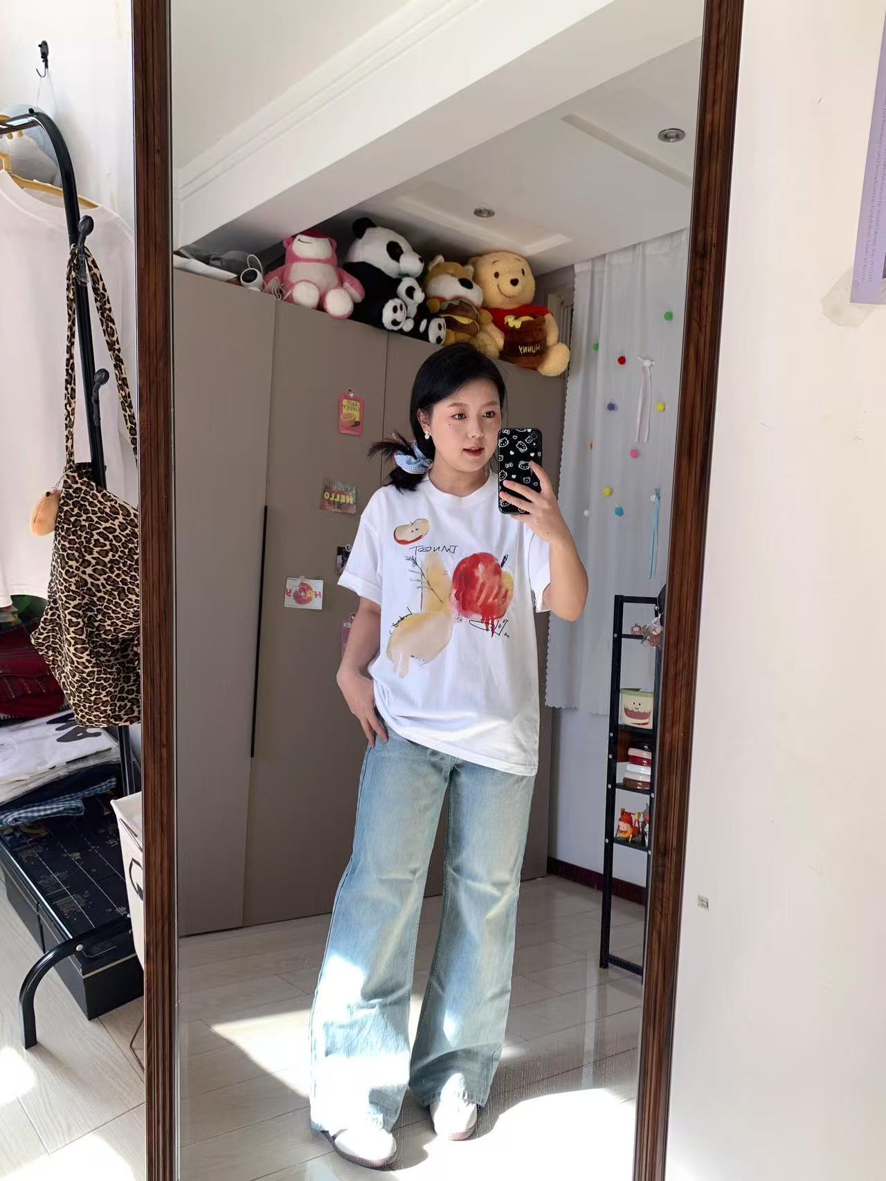 High-quality pure cotton 200g 100% cotton combed tight high-quality workmanship short-sleeved T-shirt for women