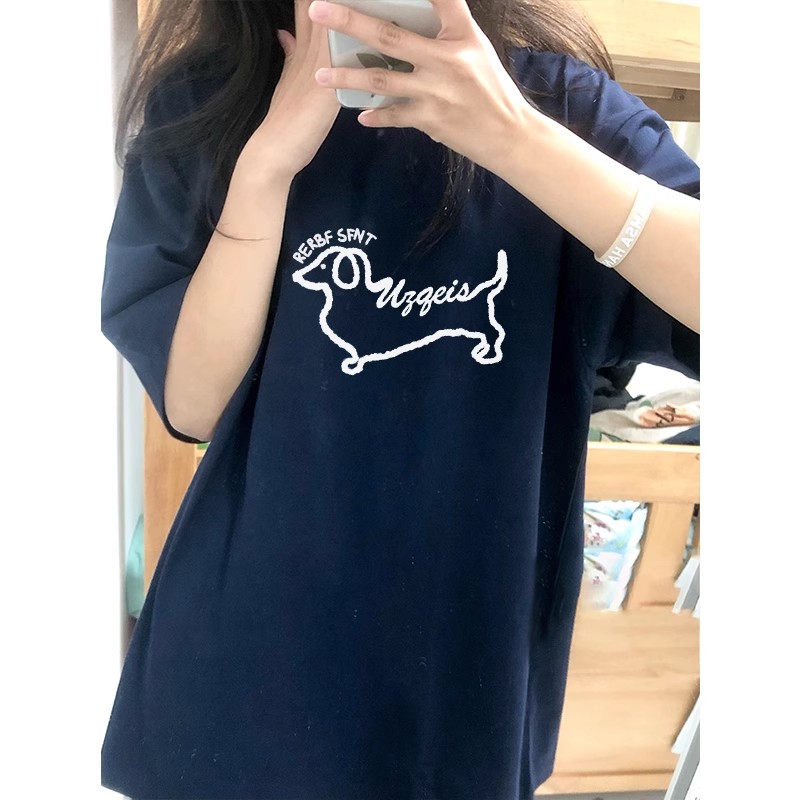 High-quality pure cotton 200g 100% cotton combed tight high-quality workmanship short-sleeved T-shirt for women