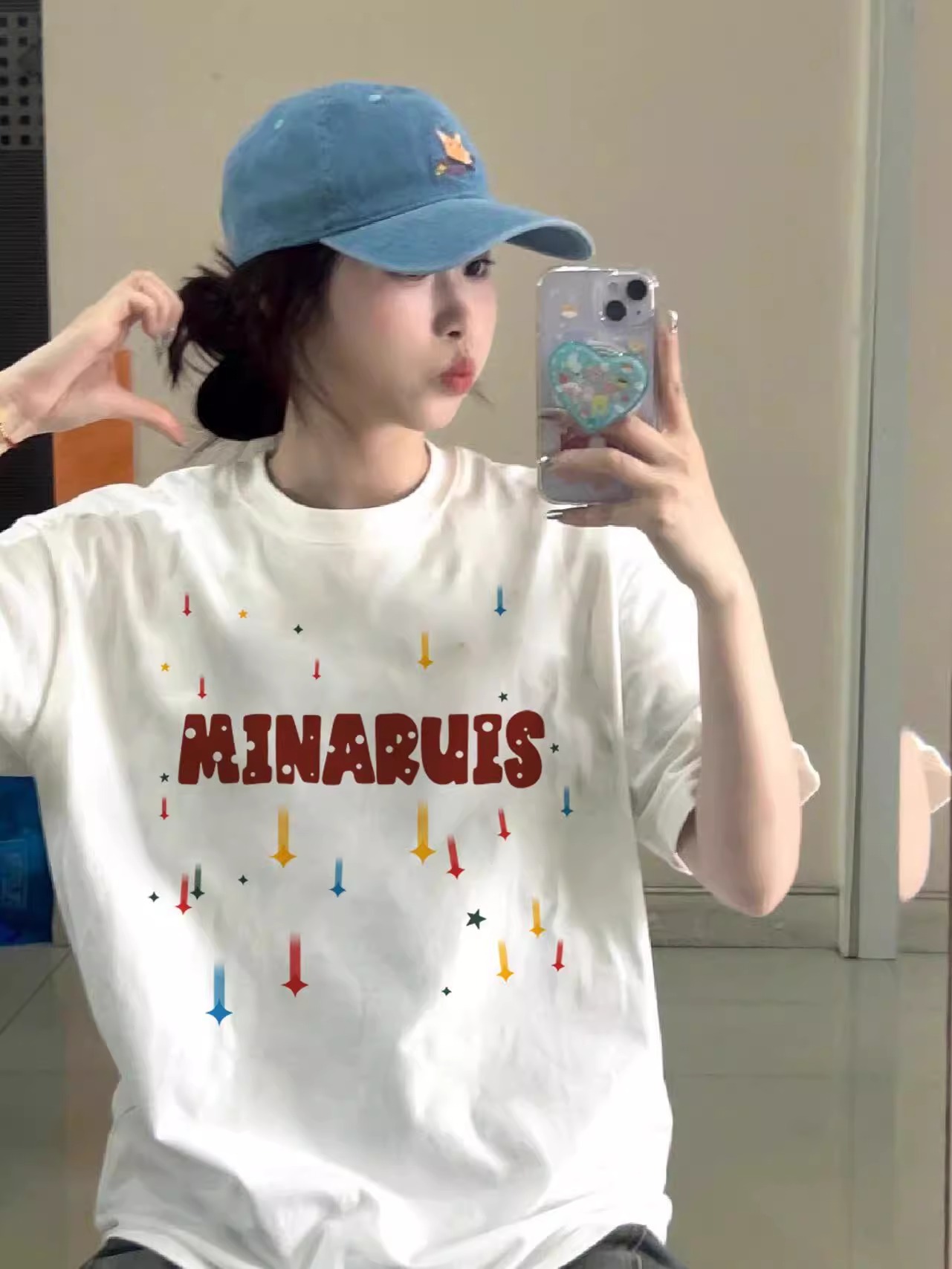 High-quality pure cotton 200g 100% cotton combed tight high-quality workmanship short-sleeved T-shirt for women