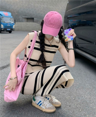 天貓質量無袖連衣裙女夏季新款收腰顯瘦氣質外穿中長款背心裙