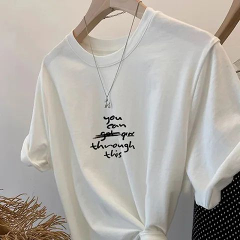 2025 spring and summer new short-sleeved T-shirt trend