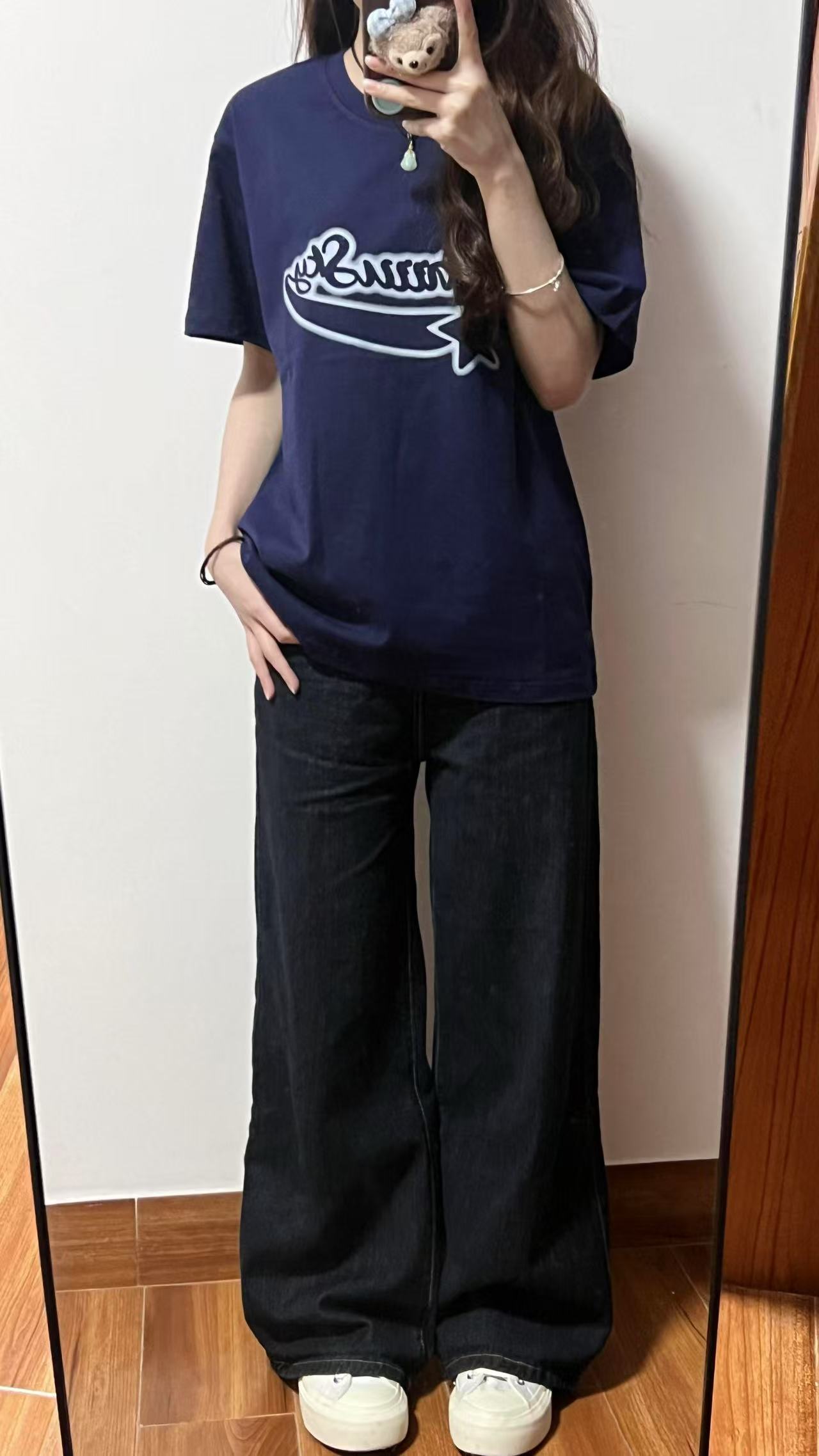 High-quality pure cotton 200g 100% cotton combed tight high-quality workmanship short-sleeved T-shirt for women