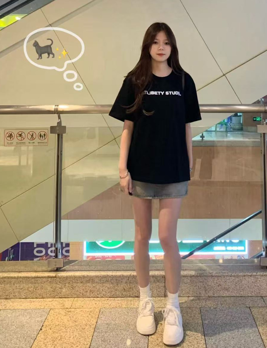 High-quality pure cotton 200g 100% cotton combed tight high-quality workmanship short-sleeved T-shirt for women