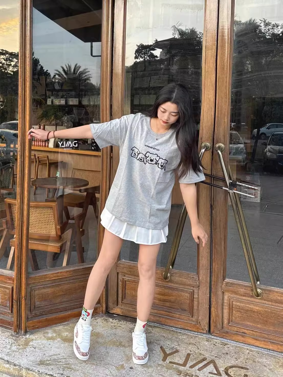 High-quality pure cotton 200g 100% cotton combed tight high-quality workmanship short-sleeved T-shirt for women