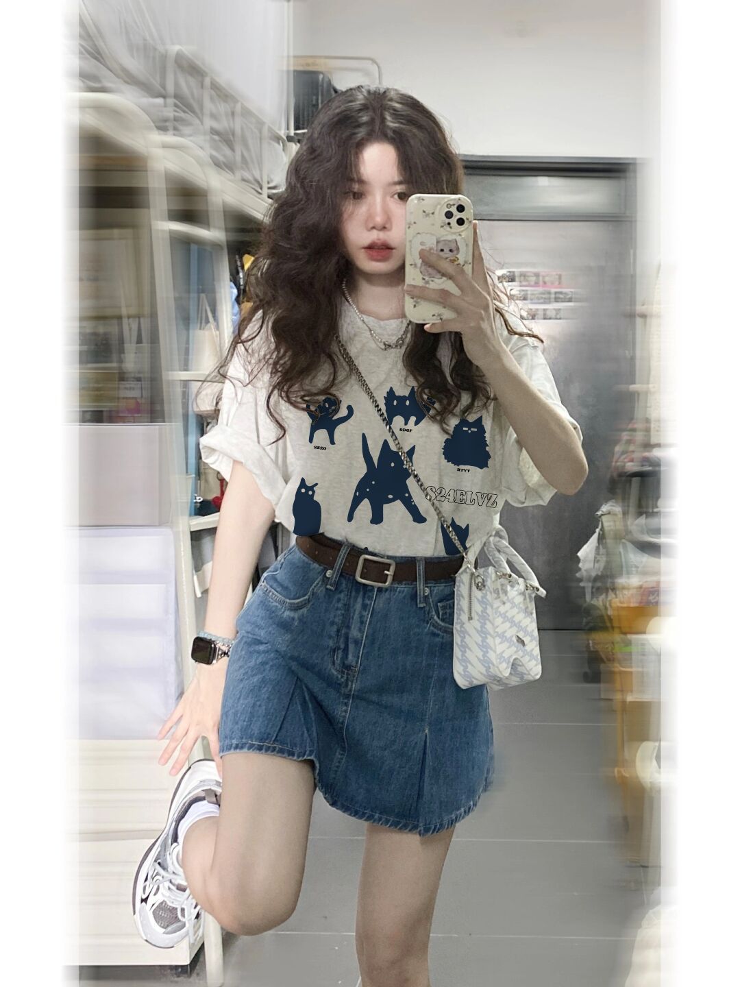 Official photo heavyweight/combed pure cotton back collar with seam edges S-XXXL summer short-sleeved T-shirt for women