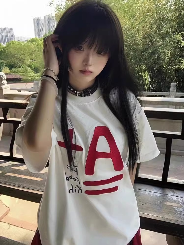 High-quality pure cotton 200g 100% cotton combed tight high-quality workmanship short-sleeved T-shirt for women