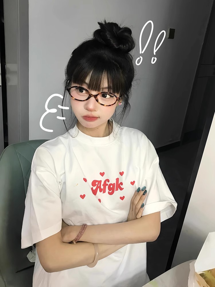 High-quality pure cotton 200g 100% cotton combed tight high-quality workmanship short-sleeved T-shirt for women