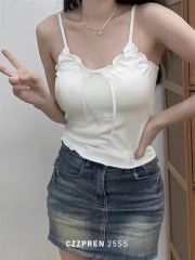 2025 Strap Design Sense Minority Bra Cupless Strapless Backless Top for Women Early Autumn Innerwear Base Layer Sleeveless Top