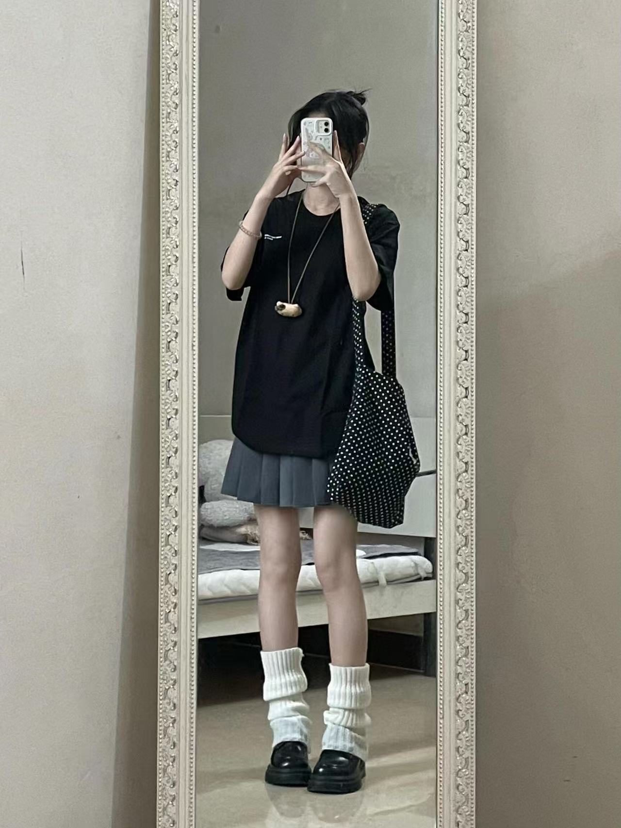 High-quality pure cotton 200g 100% cotton combed tight high-quality workmanship front and rear printing short-sleeved T-shirt for women