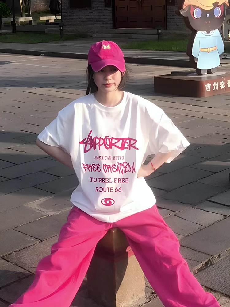 High-quality pure cotton 200g 100% cotton combed tight high-quality workmanship short-sleeved T-shirt for women