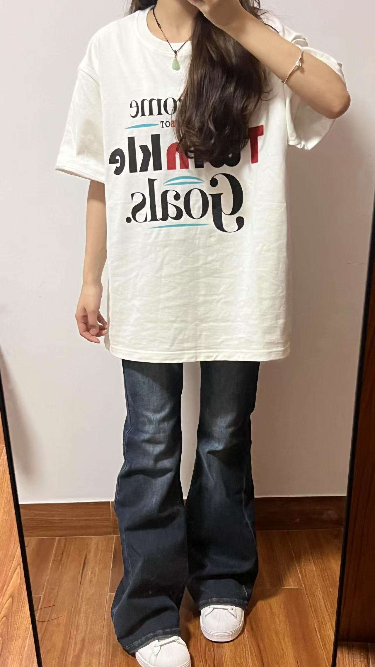 High-quality pure cotton 230g combed tight feel and smooth high-quality workmanship for women's short-sleeved T-shirt