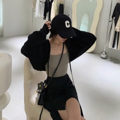 Official Image Ice Silk Sun Protection Cardigan for Women Spring Summer Long Sleeve Shawl Short Women's Outerwear Spicy Girl Top Cover Shirt