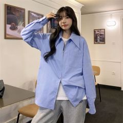 Bottom shirt underwear for women early spring 2025 design niche high-end new long-sleeved top white shirt