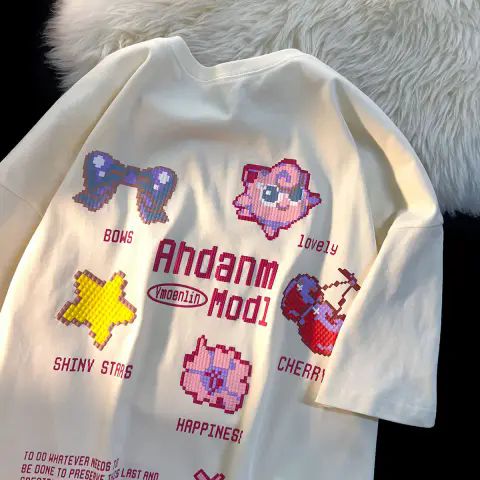 women's printed loose short-sleeved T-shirt