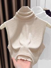 堆堆領假領子百搭女高檔針織內搭神器領子親膚柔軟秋冬無袖打底衫
