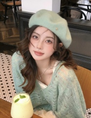 嬰駝毛羊毛針織衫開衫女2025春秋氣質毛衣顯瘦上衣小個子