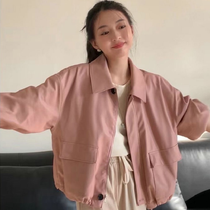 2025 New Spring Lightweight Stylish Korean Dongmen Slimming Youthful Versatile Loose Hooded Cardigan