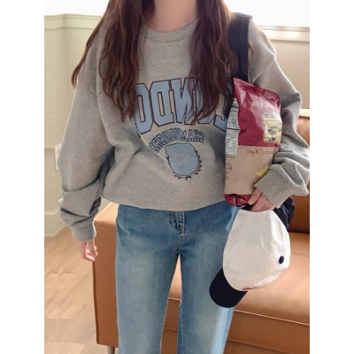 Chic cec women's spring and autumn Korean version oversized hatless thin jacket inspired by Instagram trendy student loose top garment
