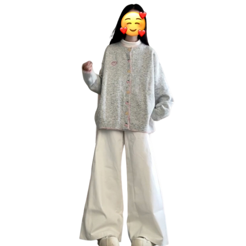 慵懶風毛衣外套女春季2025新款高級感韓系上衣寬鬆休閒針織開衫
