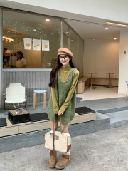 實拍~韓版針織馬甲+長袖打底