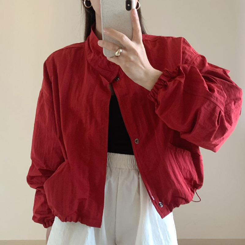 2025 New Spring Sun Protection Short-Sleeve Thin Stylish Korean Dongdaemun Youthful Versatile Loose Hooded Sweatshirt