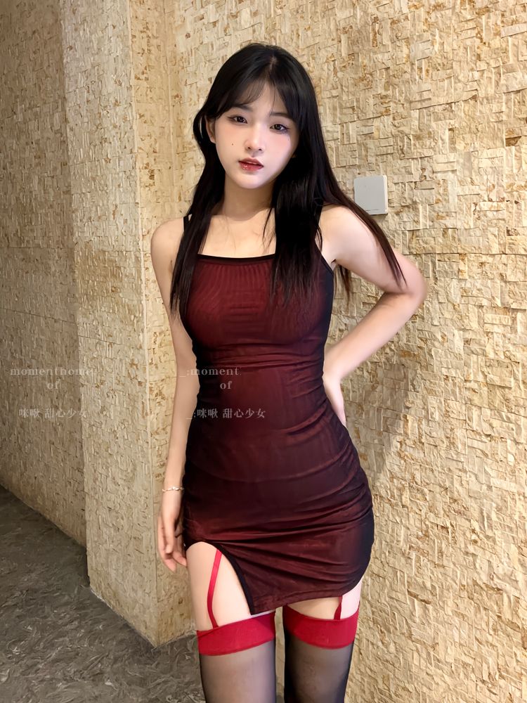 網紗吊帶裙子女裝夏季新款小個子辣妹御姐短裙內搭開叉緊身連衣裙